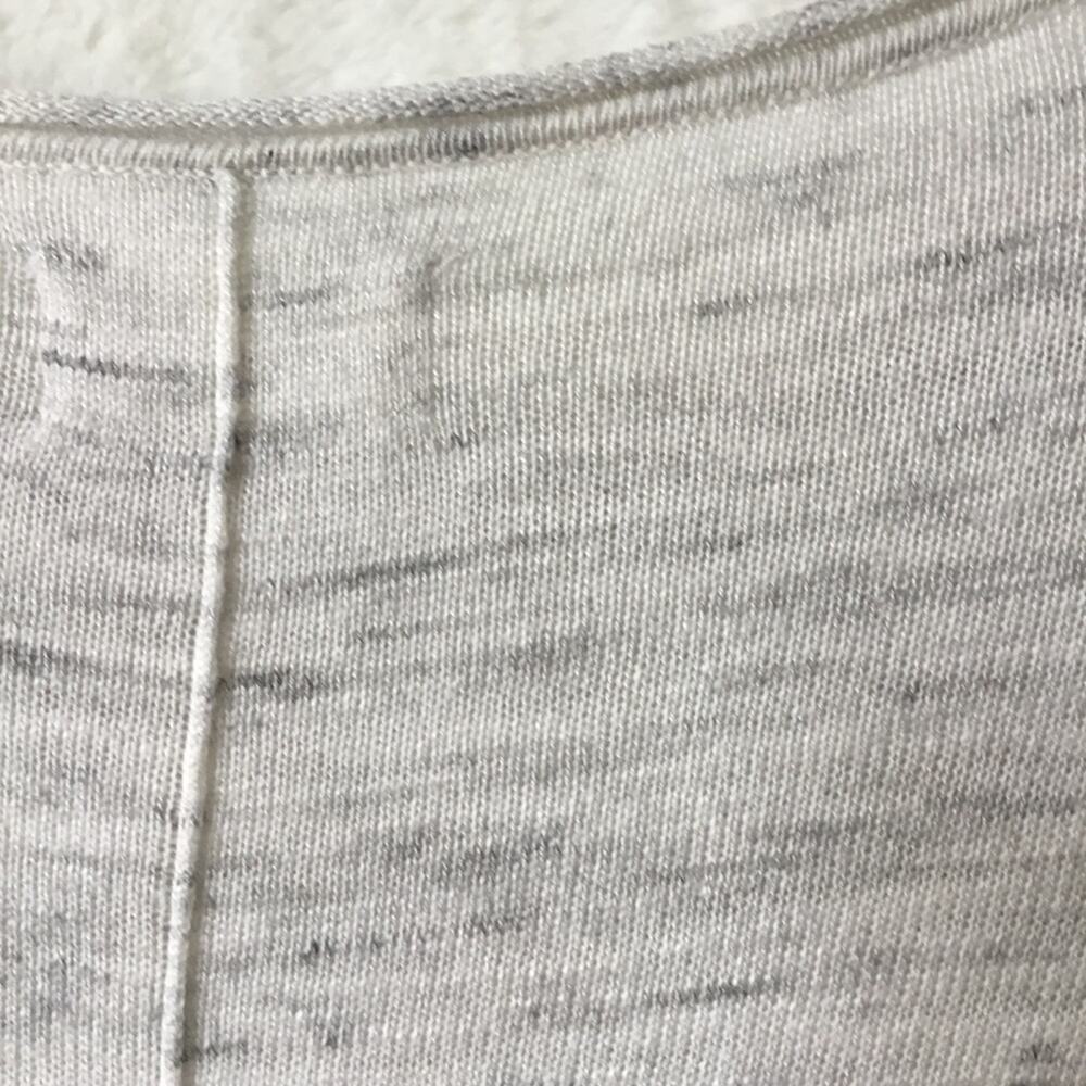 Lou & Grey Light Gray Ribside Boatneck Sweater Top - Picture 12 of 16